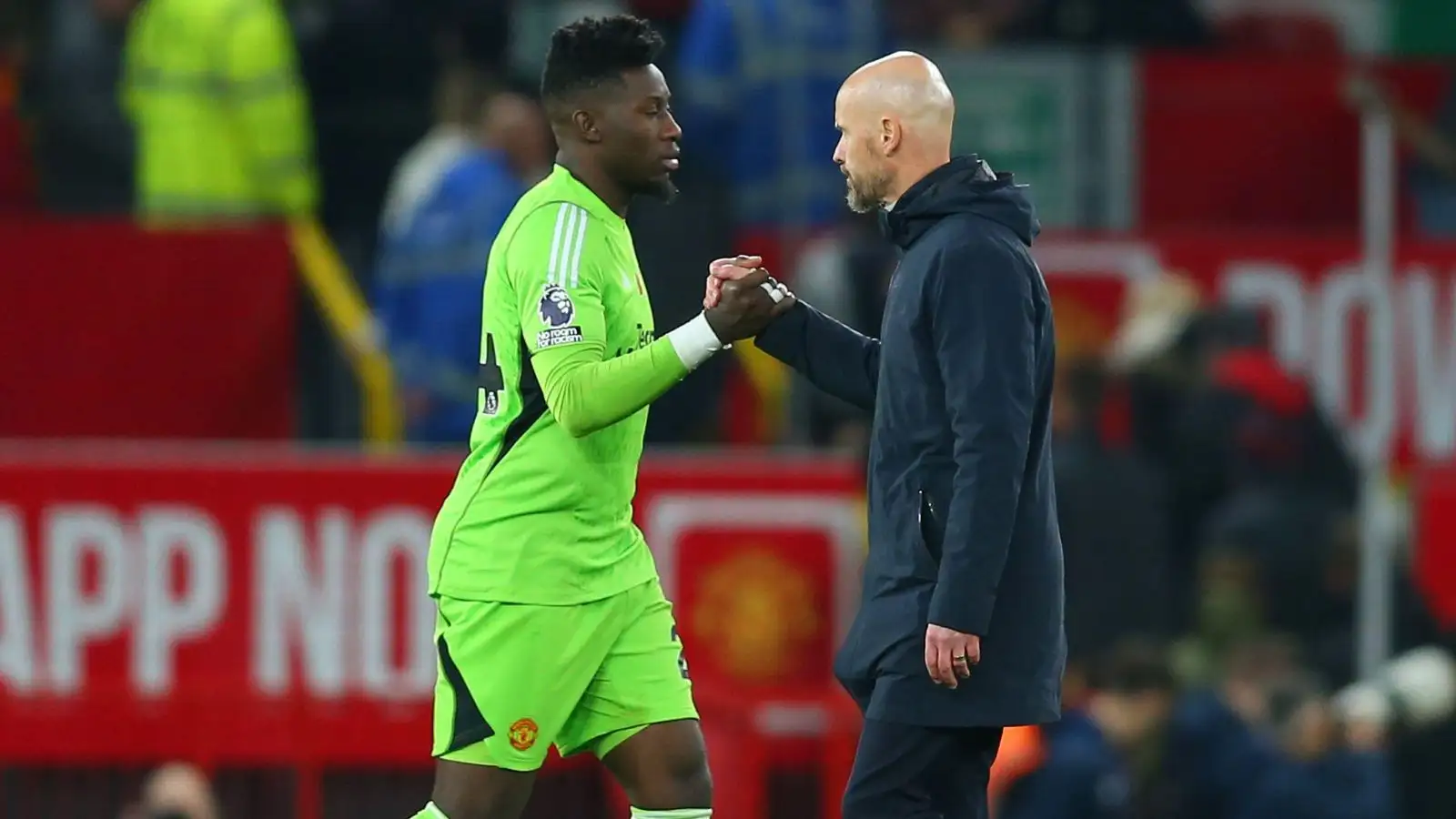 Erik ten Hag as well as Andre Onana