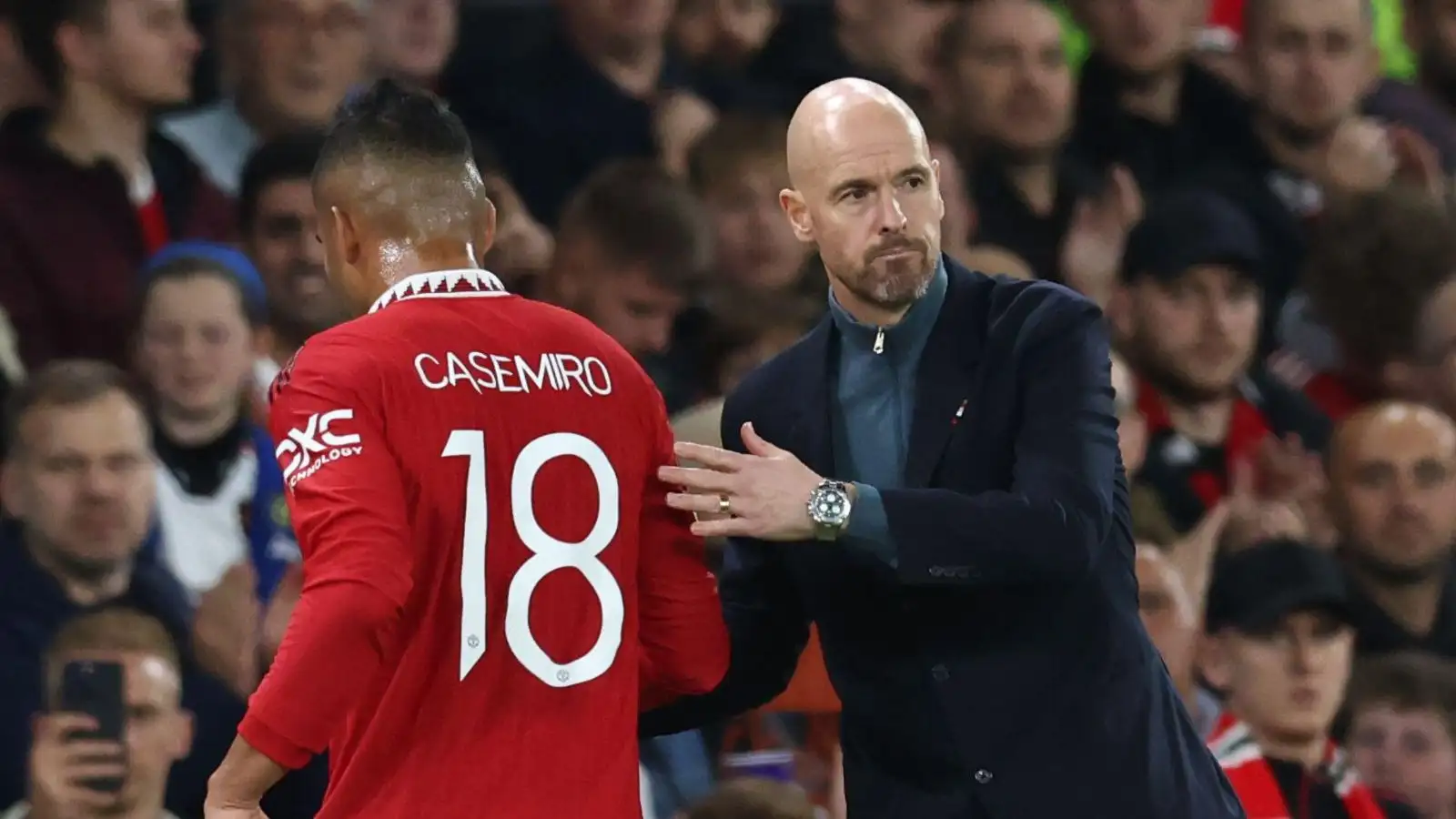 Man Utd duo Ten Hag and Casemiro