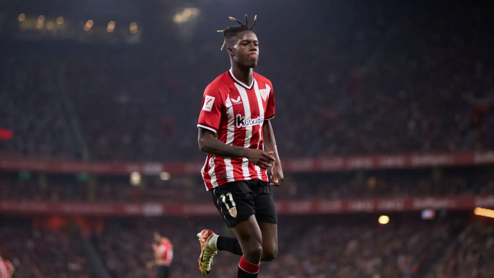 Chelsea offer 'blank cheque' to beat Liverpool to £42m La Liga star after 'confirmed goodbye' 1 Premier League-connected winger Nico Williams throughout a match for Sporting jobs Bilbao.