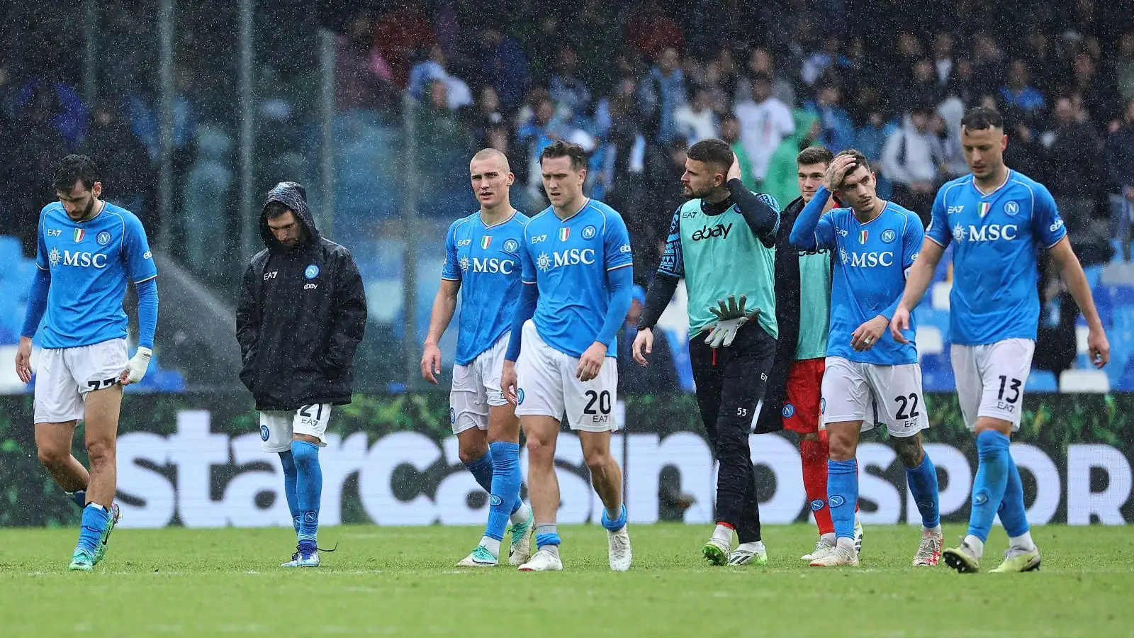 Napoli look dejected