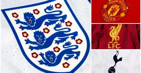 Premier League clubs ranked by England caps: Man Utd way out in front, Spurs > Arsenal