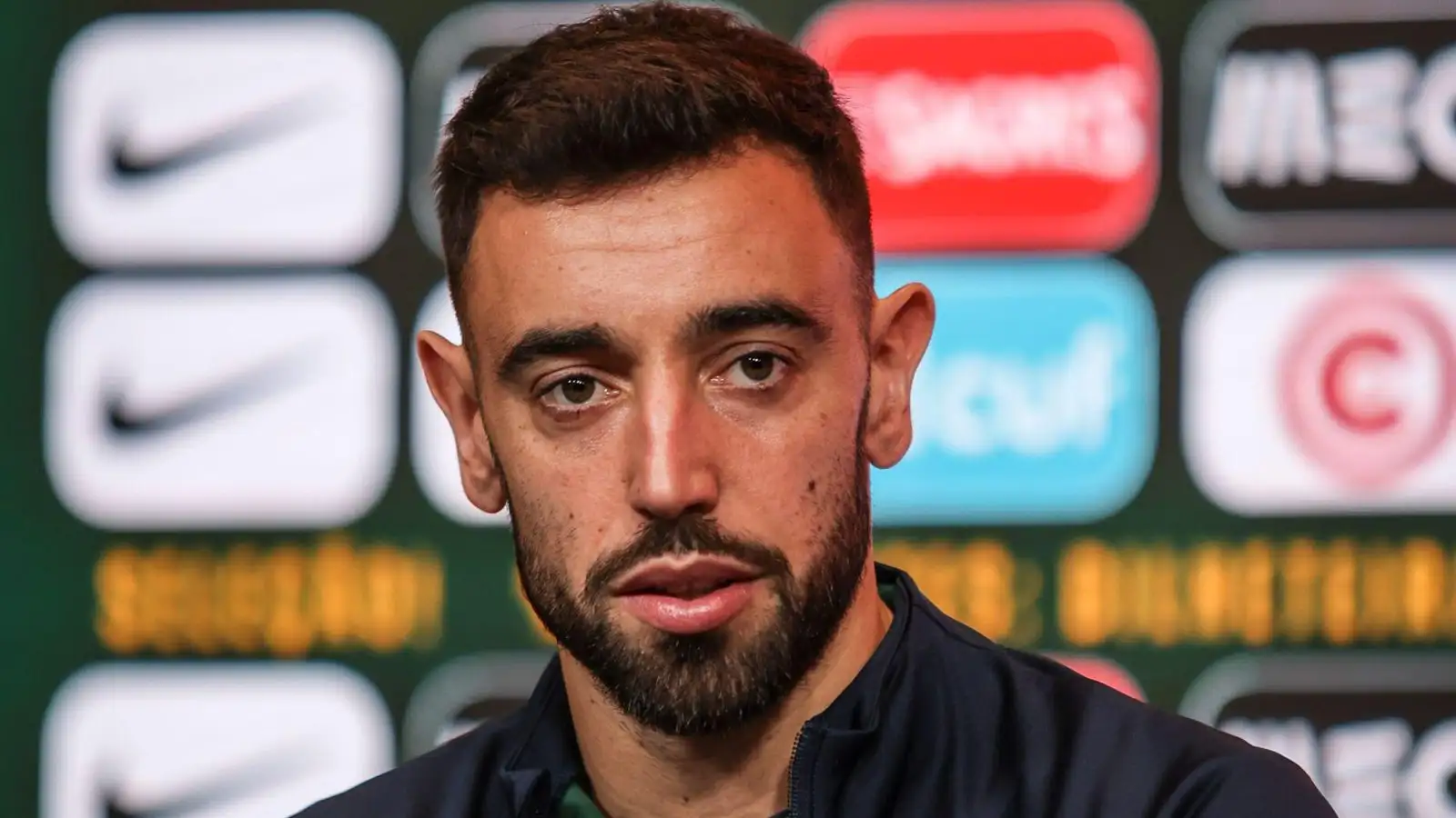 Male Utd midfielder Bruno Fernandes