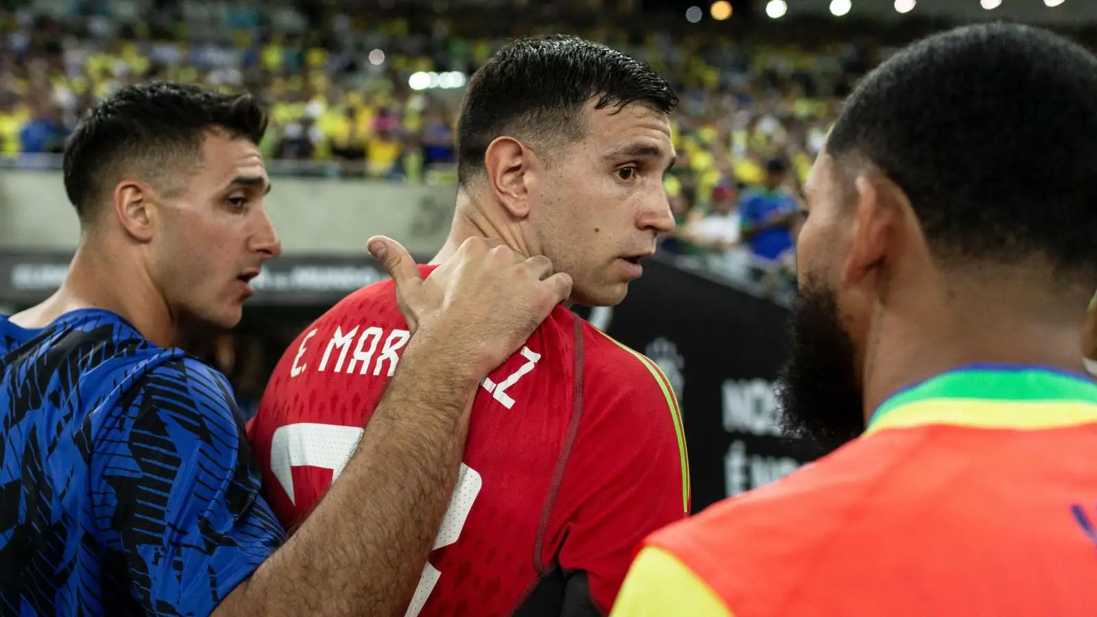 Argentina legend Messi slams Brazilian police as Martinez launches himself at officer in Maracana trouble 5 c?url=https%3A%2F%2Fd2x51gyc4ptf2q.cloudfront.net%2Fcontent%2Fuploads%2F2023%2F11%2F22094218%2FEmiliano Martinez Argentina F365 2