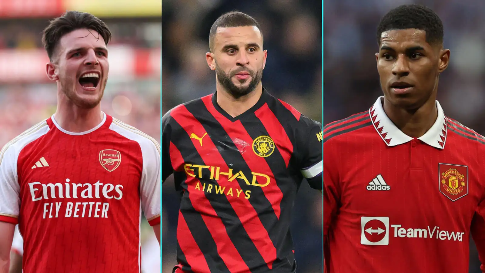 Declan Rice, Kyle Walker and Marcus Rashford have played a lot of football.