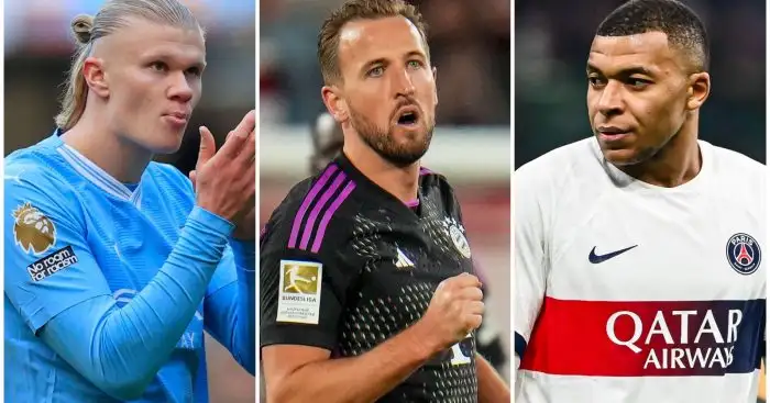 Erling Haaland, Harry Kane and Kylian Mbappe are vying for the 2023 goalscoring crown.