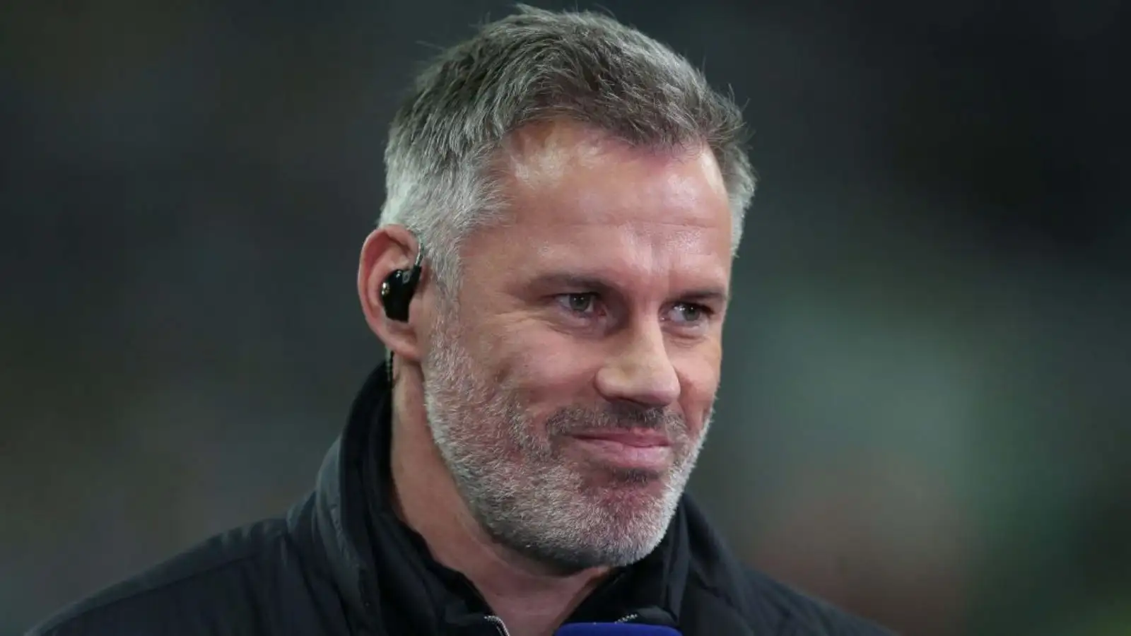 Liverpool legend Jamie Carragher during a Sky Sports broadcast.