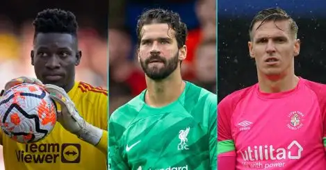 Premier League keepers ranked: Alisson and Onana battling with Luton stopper