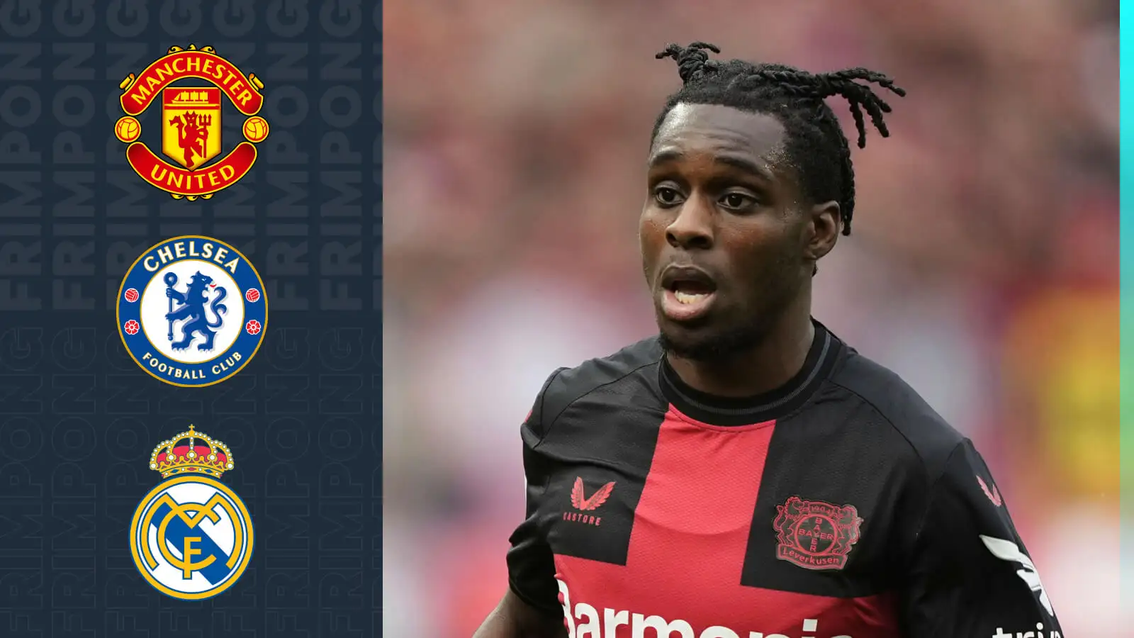 Bayer Leverkusen wing-back Jeremie Frimpong owns been connected via Manchester United, Chelsea and also Real Madrid.