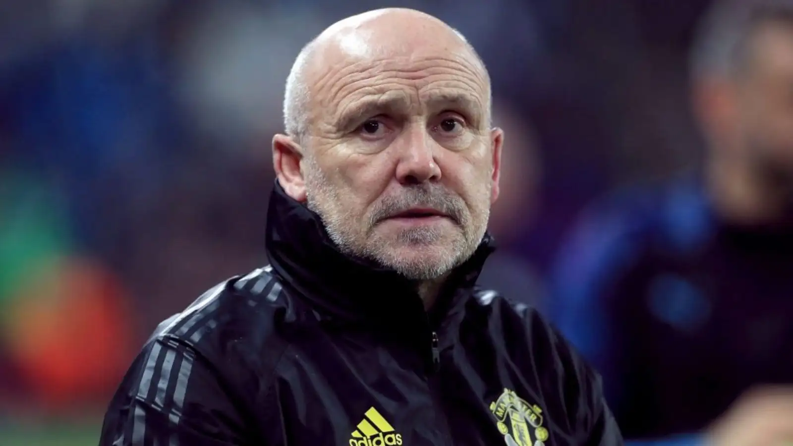 Former Manchester United coach Mike Phelan before a match.