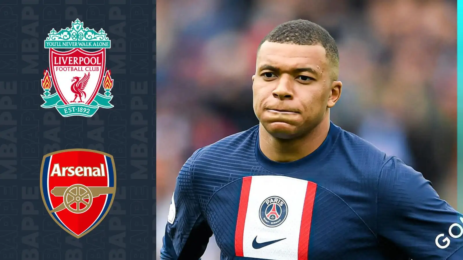 PSG forward Kylian Mbappe is tickling the fancy of Liverpool and Arsenal.