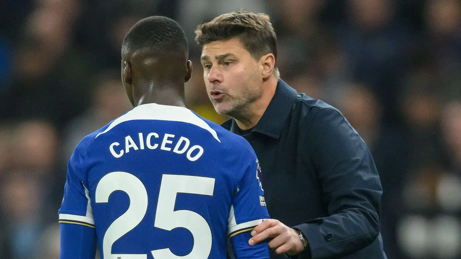 Mauricio Pochettino and Moises Caicedo