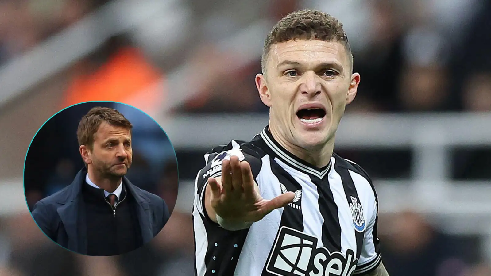 Newcastle proper-ago Kieran Trippier and also Tim Sherwood