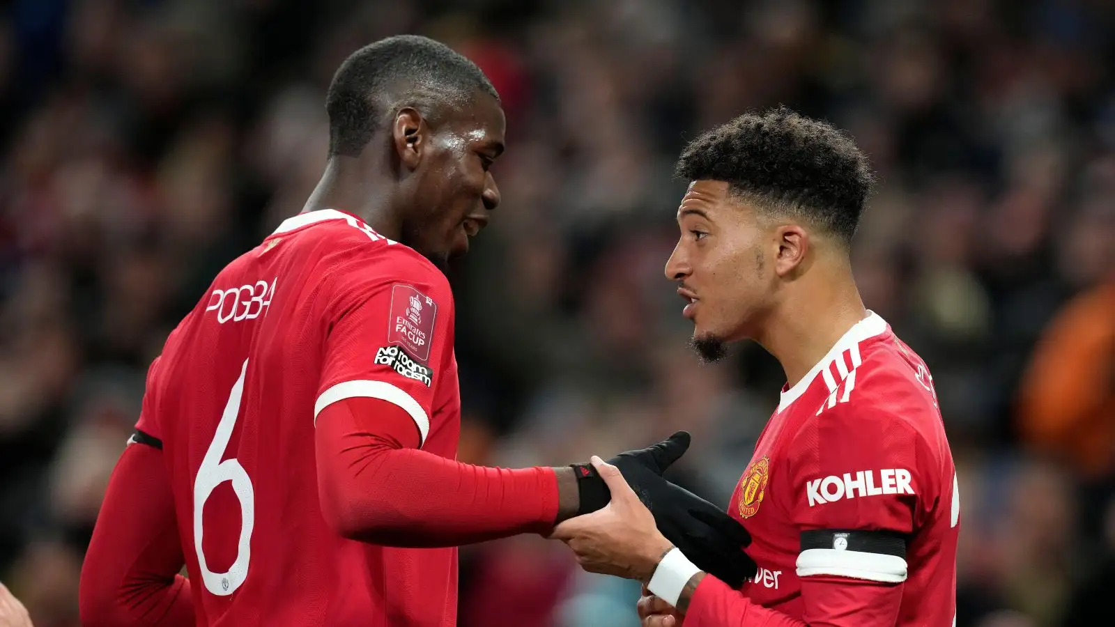 Male Utd duo Paul Pogba and Jadon Sancho