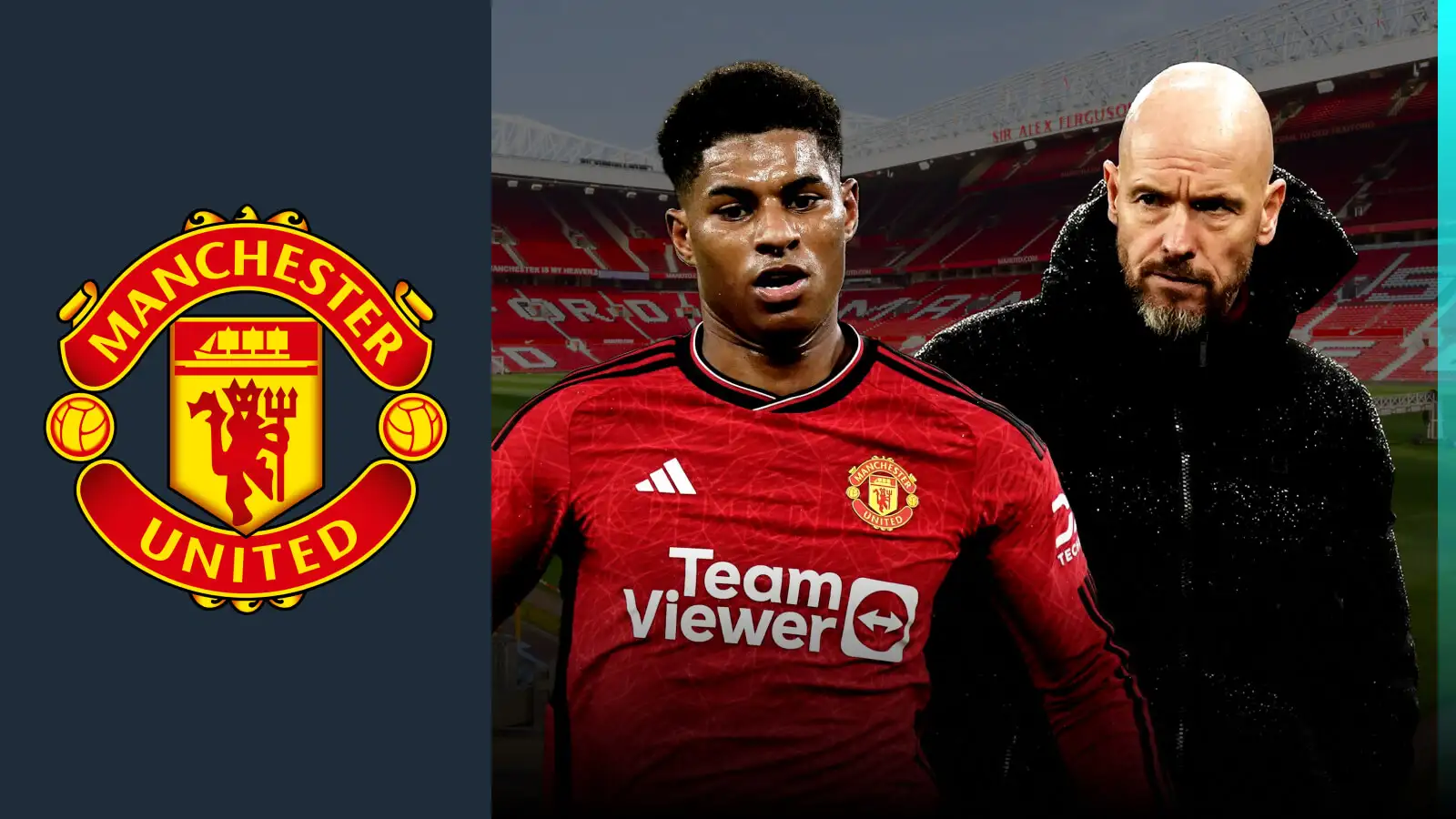 Man Utd: Rashford, Greenwood, Sancho, Ronaldo all pinned on Ten Hag 4 c?url=https%3A%2F%2Fd2x51gyc4ptf2q.cloudfront.net%2Fcontent%2Fuploads%2F2023%2F12%2F11085725%2FF365 Two Player Crest Dark Ten Hah amp Marcus Rashford with ManUTD 1