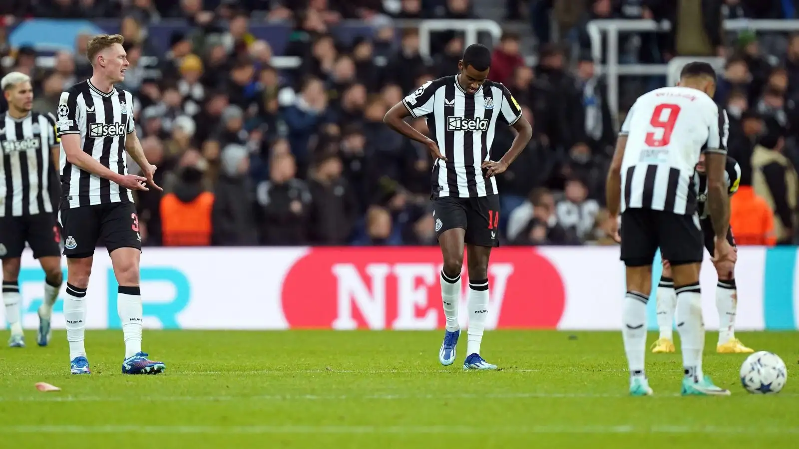 Magical, soul-lifting, impressive Newcastle finish, er, bottom of their Champions League group 6 c?url=https%3A%2F%2Fd2x51gyc4ptf2q.cloudfront.net%2Fcontent%2Fuploads%2F2023%2F12%2F13215553%2FDejected Newcastle players