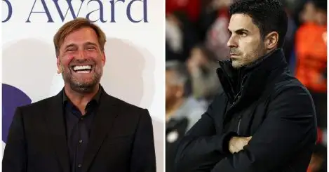 Jurgen Klopp’s charisma affords Liverpool boss more leeway than Mikel Arteta…