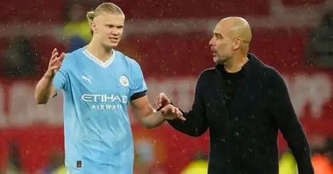 Man City boss Guardiola issues Haaland injury update after being told they ‘could sign new striker’