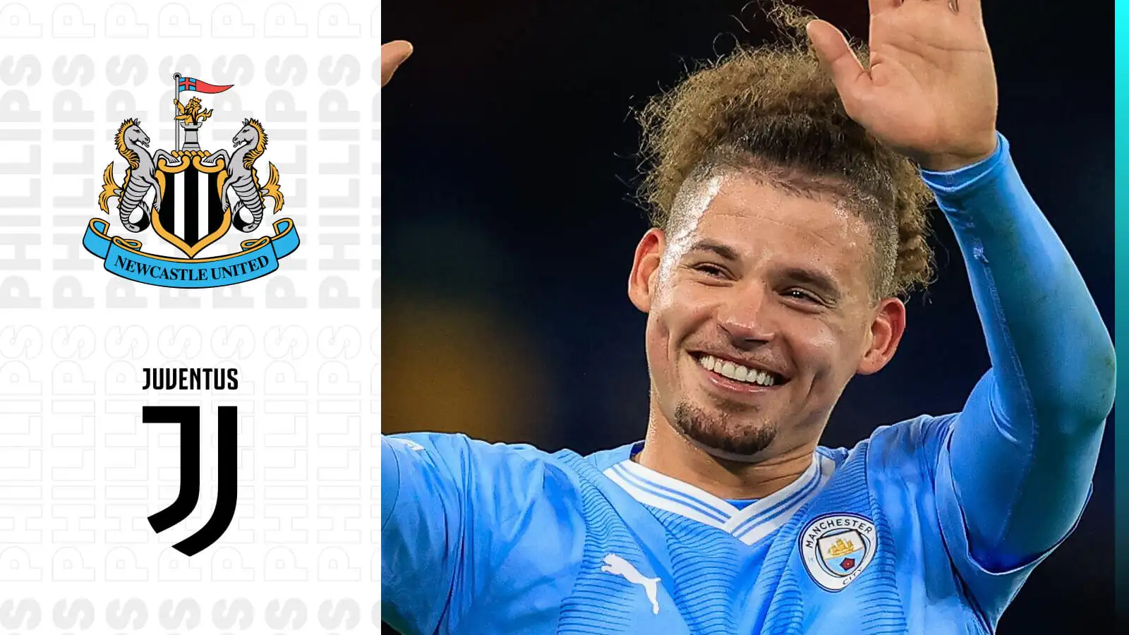 Newcastle and Juventus attached Male Metropolis midfielder Kalvin Phillips