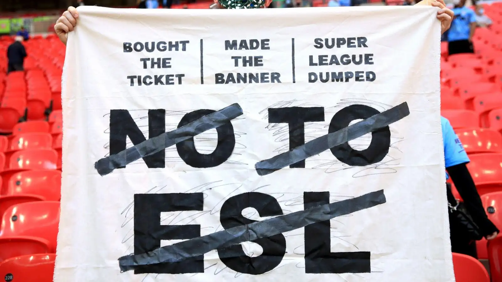 A objection banner versus the European Terribly League