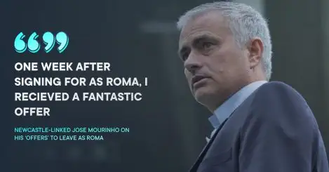 Newcastle-linked Mourinho reveals he received ‘fantastic offer’ to leave Roma amid Howe sack talk