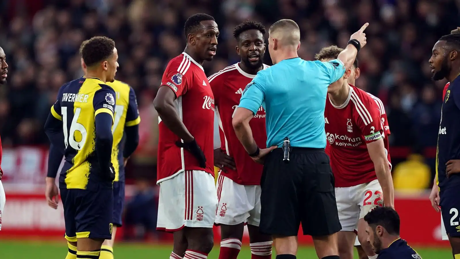 Nottm Forest 2-3 Bournemouth: Solanke hat-trick earns win for resurgent Cherries after Boly sees red 5 c?url=https%3A%2F%2Fd2x51gyc4ptf2q.cloudfront.net%2Fcontent%2Fuploads%2F2023%2F12%2F23165609%2FForest star Boly sent off