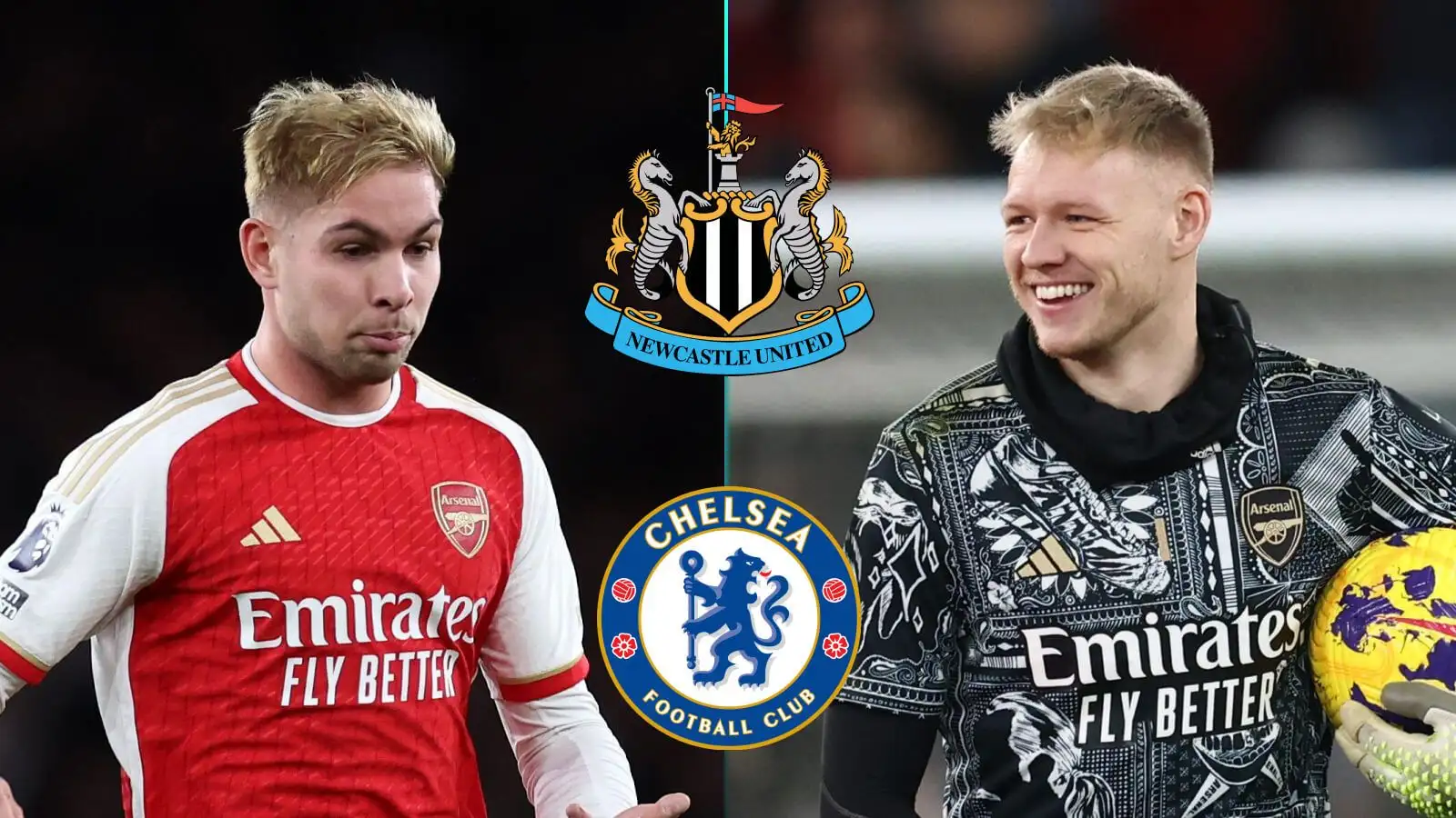 Arsenal duo Emile Smith Rowe and also Aaron Ramsdale could vacate the bar in January.