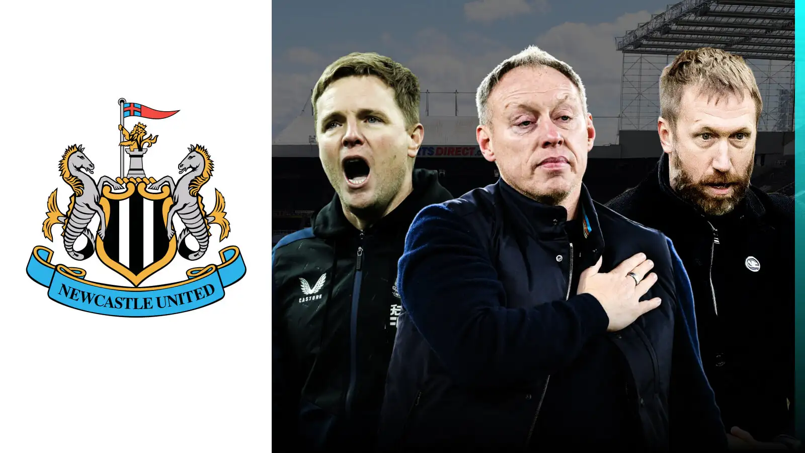 Eddie Howe sacked and replaced by Graham Potter? Newcastle boss just needs to adapt 1 Newcastle honcho Eddie Howe and other contestants Steve Cooper and Graham Potter