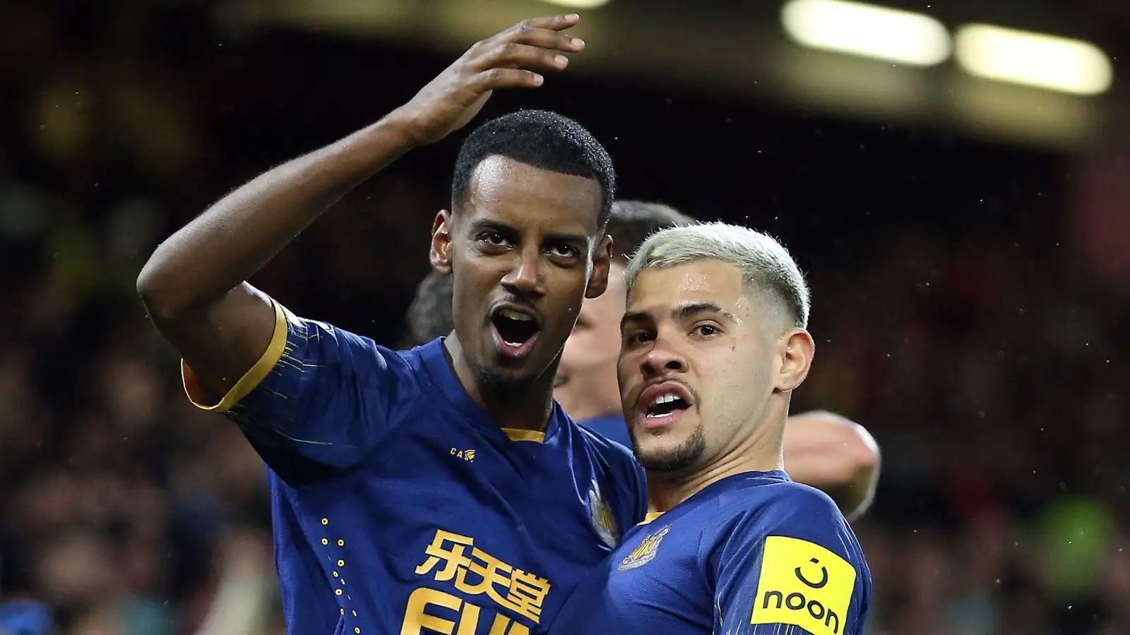 Newcastle: PIF tipped to 'sell' with European giants set to make 'historic £99m offer' for 'crown jewel' 5 c?url=https%3A%2F%2Fd2x51gyc4ptf2q.cloudfront.net%2Fcontent%2Fuploads%2F2024%2F01%2F05091126%2FNewcastle pair Isak and Guimaraes