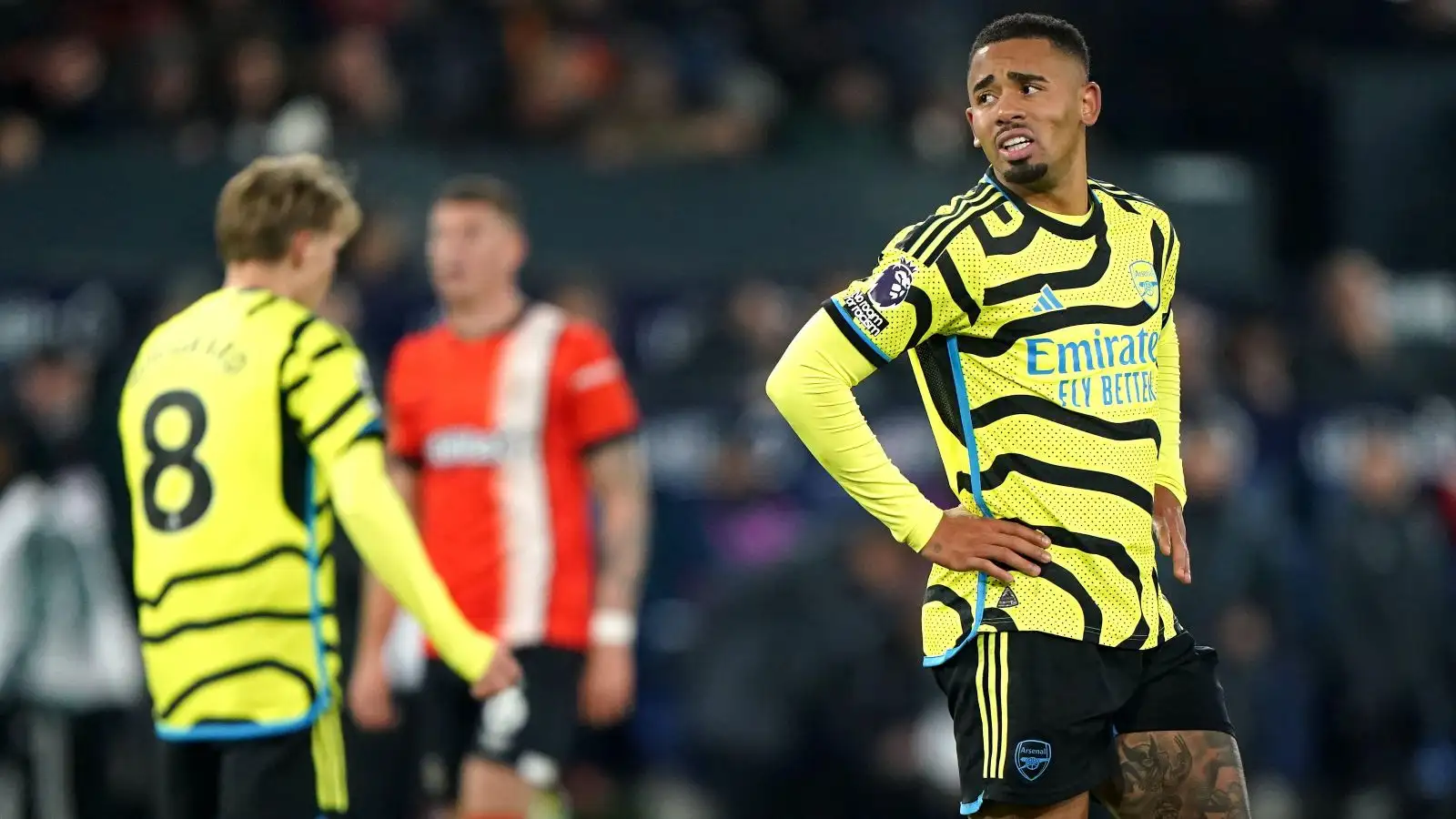 Arsenal star out of Liverpool clash with another 'knee injury'; no timetable for return - Ornstein 6 c?url=https%3A%2F%2Fd2x51gyc4ptf2q.cloudfront.net%2Fcontent%2Fuploads%2F2024%2F01%2F07132256%2FGabriel Jesus Arsenal F365 3