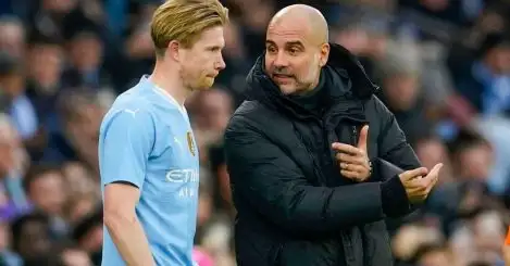 Guardiola praises De Bruyne’s ‘special ability and quality’ with Man City ‘delighted to have him back’