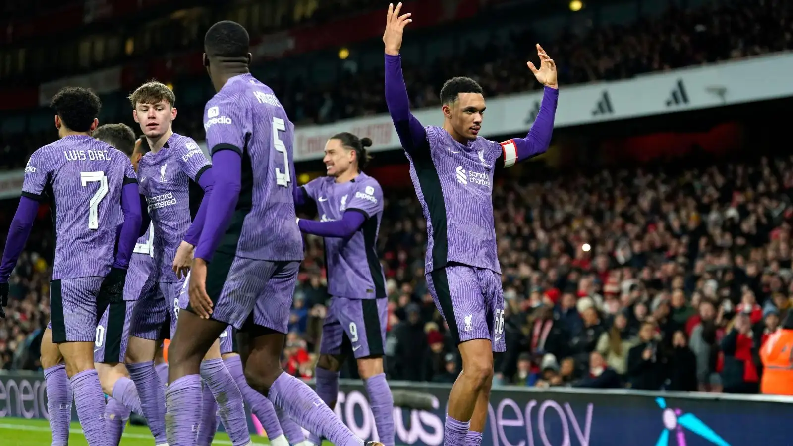 Arsenal 0-2 Liverpool: Trent shines in high octane FA Cup clash as Diaz kills tie with 95th-min strike 1 Trent Alexander-Arnold memorializes Liverpool's initially ambition against Collection.