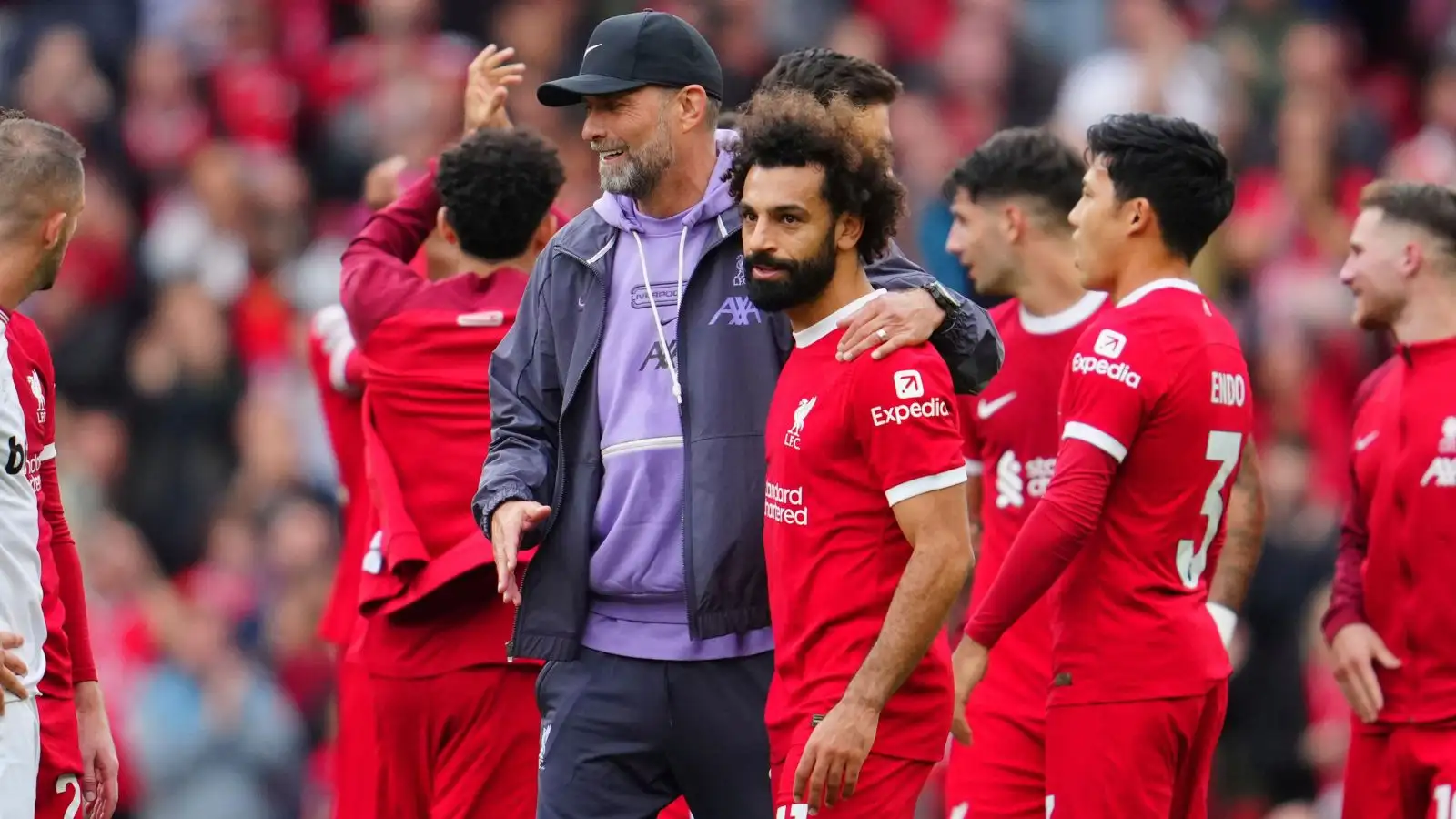 Liverpool: Klopp 'chooses' Arsenal target to 'replace' Salah amid 'done deal' claim as Mbappe 'Plan B' 2 c?url=https%3A%2F%2Fd2x51gyc4ptf2q.cloudfront.net%2Fcontent%2Fuploads%2F2024%2F01%2F09145829%2FLiverpool duo Klopp and Salah1