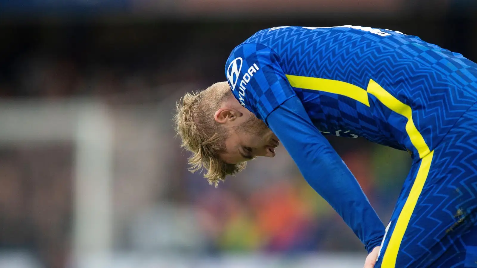 Ex-spouse-Chelsea striker Timo Werner appearances dejected.