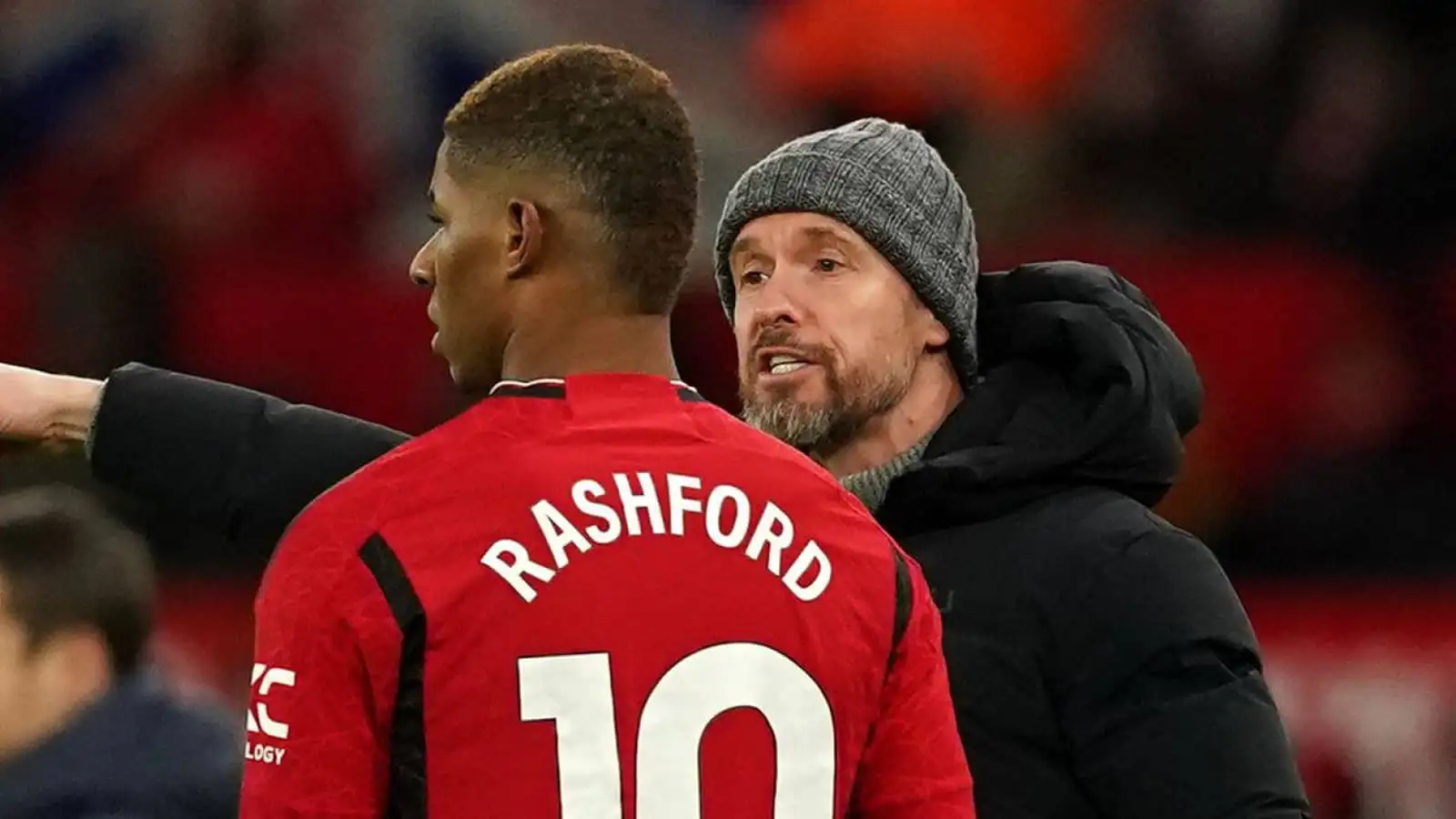Ten Hag 'disappointed' at Man Utd result but feels 'strong side' is beginning to form 2 c?url=https%3A%2F%2Fd2x51gyc4ptf2q.cloudfront.net%2Fcontent%2Fuploads%2F2024%2F01%2F14192010%2Ferik ten hag marcus rashford manchester united january 2024 1