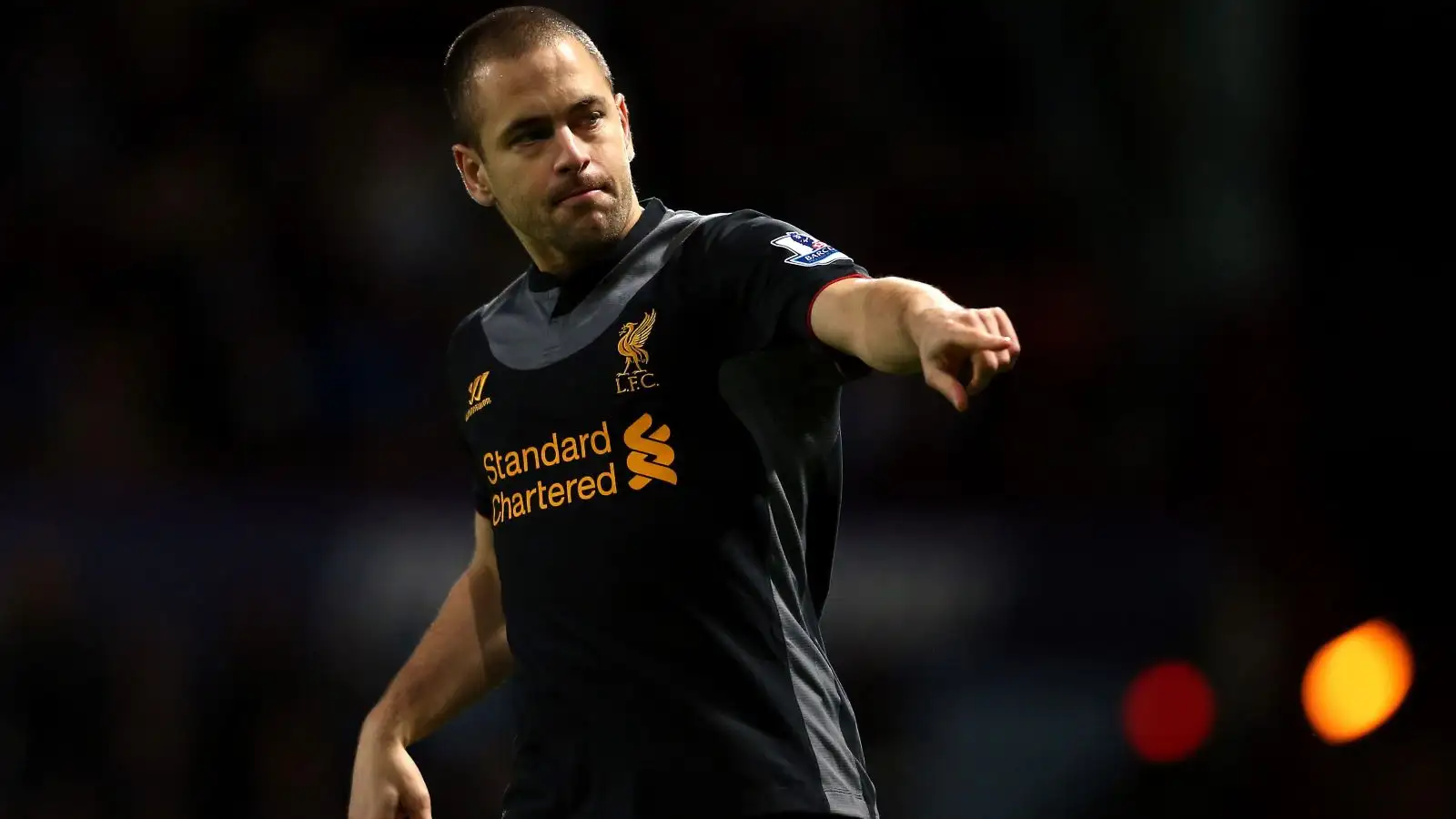 Joe Cole in act for Liverpool.