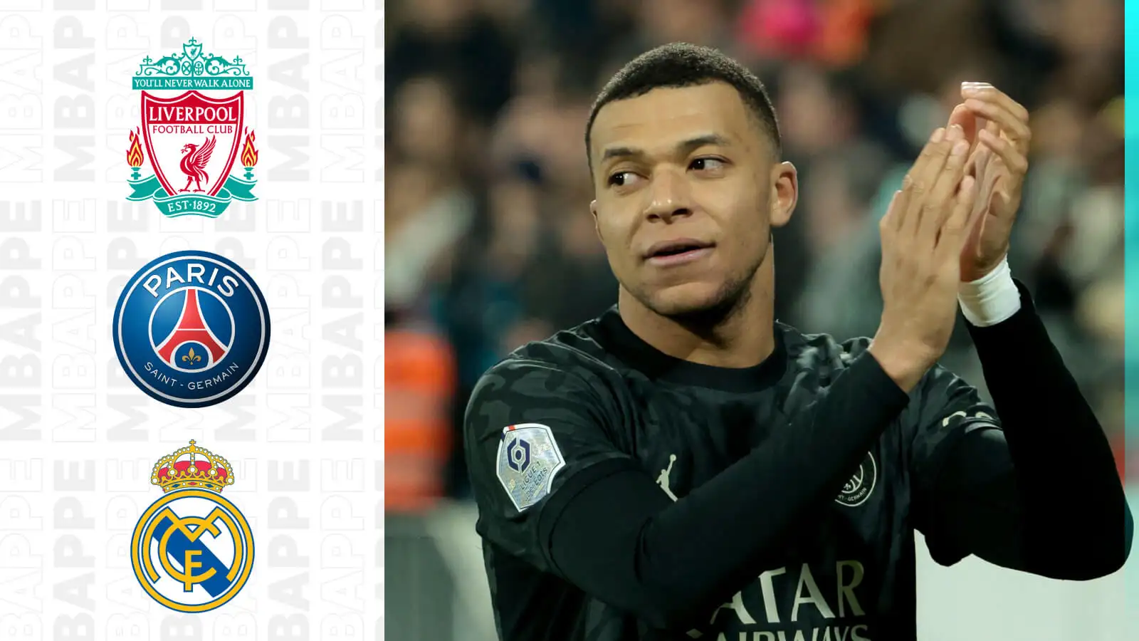 Liverpool send target Kylian Mbappe