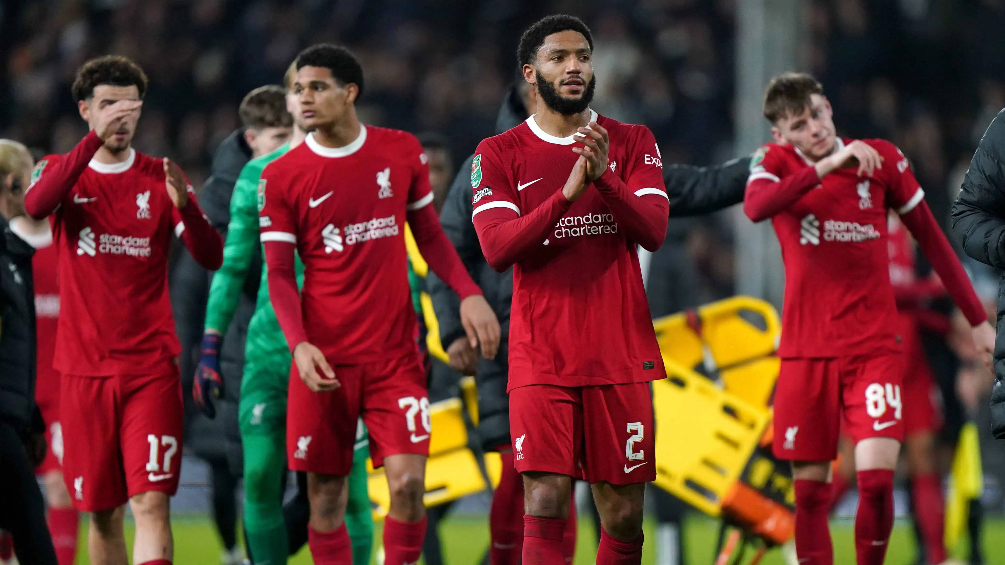 Liverpool boss hails his 'life-saver' after reaching Carabao Cup final 1 Joe Gomez and also his Liverpool teammates