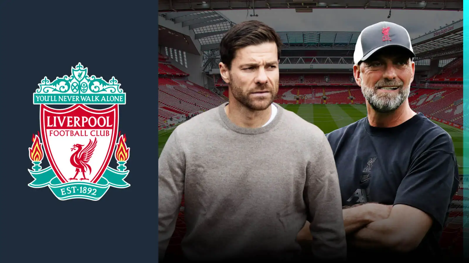 Liverpool tales Xabi Alonso as well as Jurgen Klopp