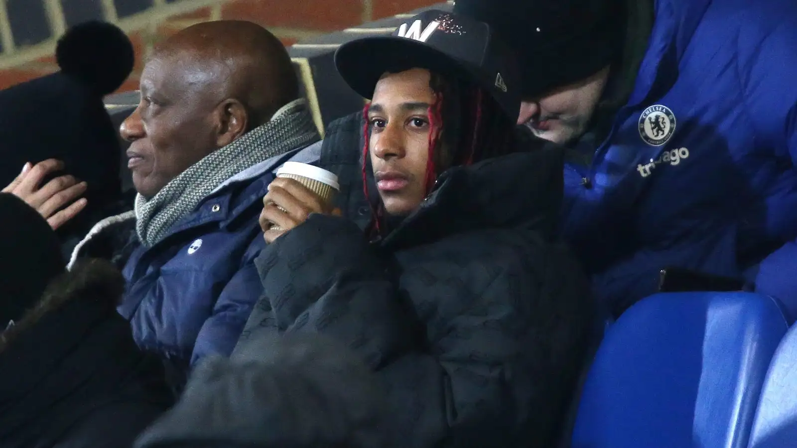 Individual Utd-connected Crystal Palace winger Michael Olise in carriage to watch Chelsea U21 vs Valencia U21.