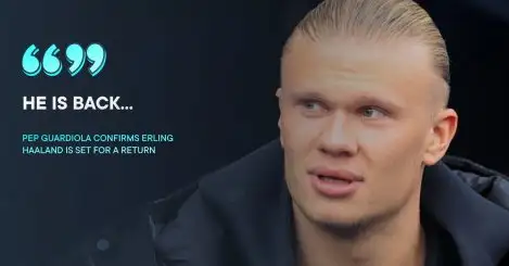 Erling Haaland’s imminent return confirmed by Man City manager Pep Guardiola – ‘he is back’