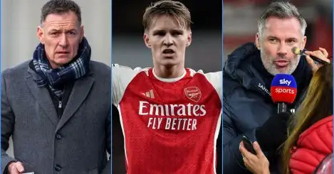 The highest-ranking Arsenal-hating Celebration Police officers revealed, with Carragher at 8)