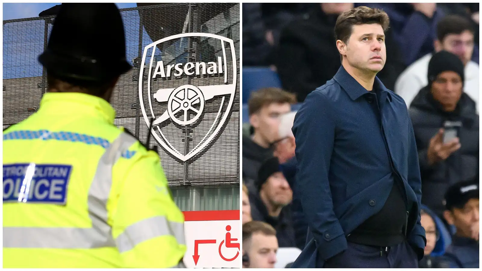 Chelsea urged to sack Pochettino as Liverpool seek justice for Arsenal celebrations 1 A cops director exterior the Emirates during and also Arsenal arcade, and also Mauricio Pochettino gawking dejected.