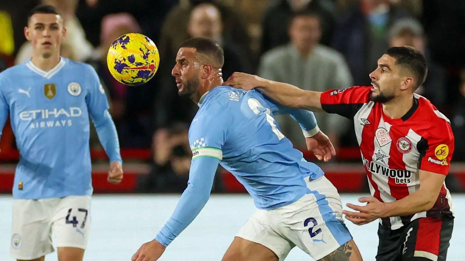 Man City: Lip reader breaks down Walker threatening to 'knock Maupay out' after 'taunts about his children' 4 c?url=https%3A%2F%2Fd2x51gyc4ptf2q.cloudfront.net%2Fcontent%2Fuploads%2F2024%2F02%2F06110617%2FKyle Walker and Neal Maupay