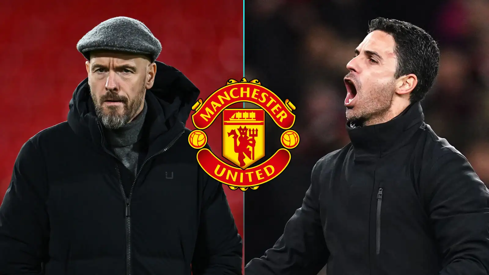 Individual Utd pinnacle mutt Erik ten Hag and also Mikel Arteta