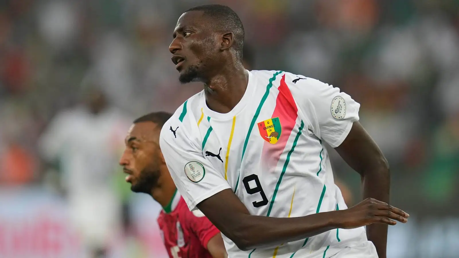 Reported Male Utd target Serhou Guirassy during a suit at AFCON.