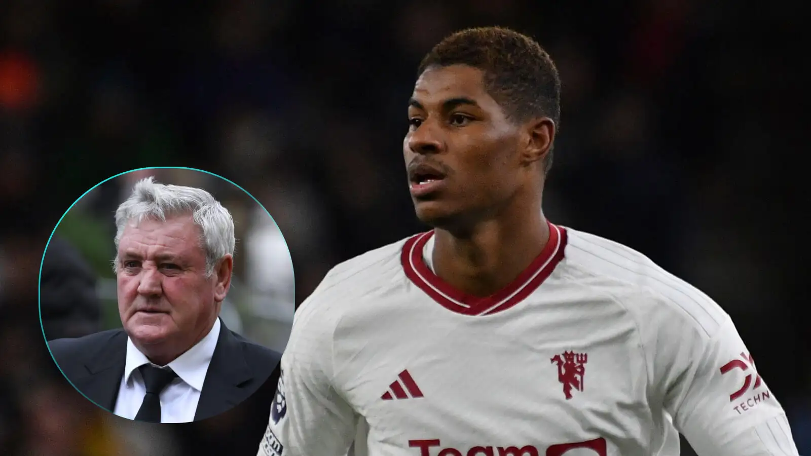 Marcus Rashford as well as Steve Bruce