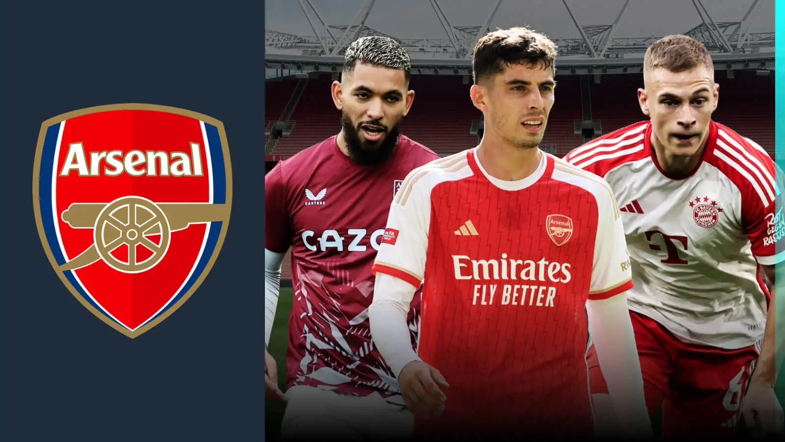 Douglas Luiz or Joshua Kimmich via Arsenal midfielder Kai Havertz