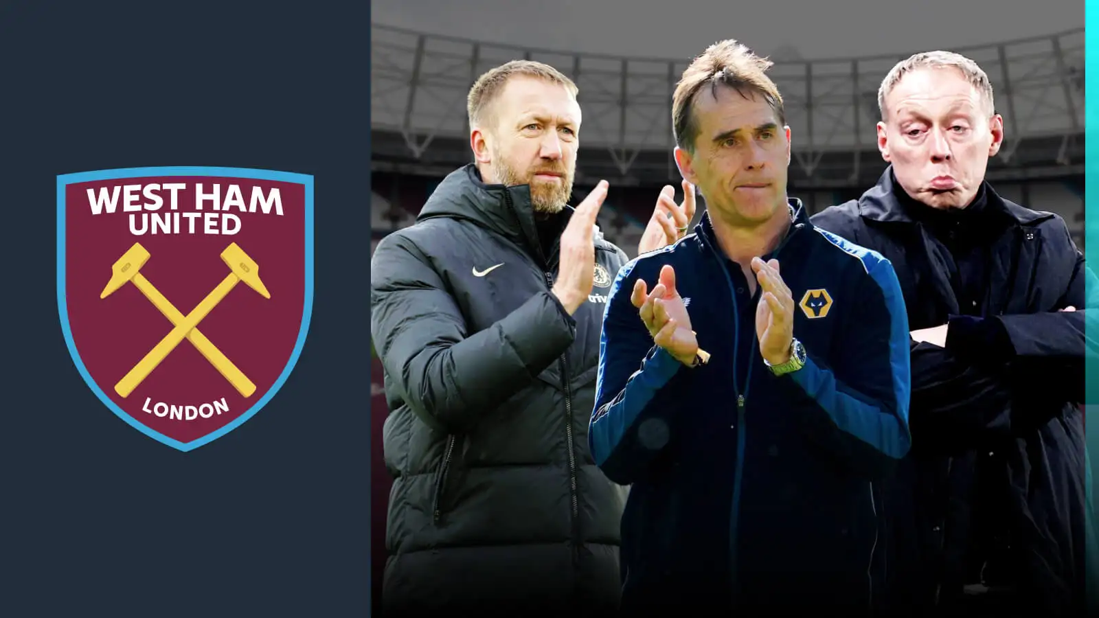 West Ham targets Graham Potter, Julen Lopetegui and Steve Cooper