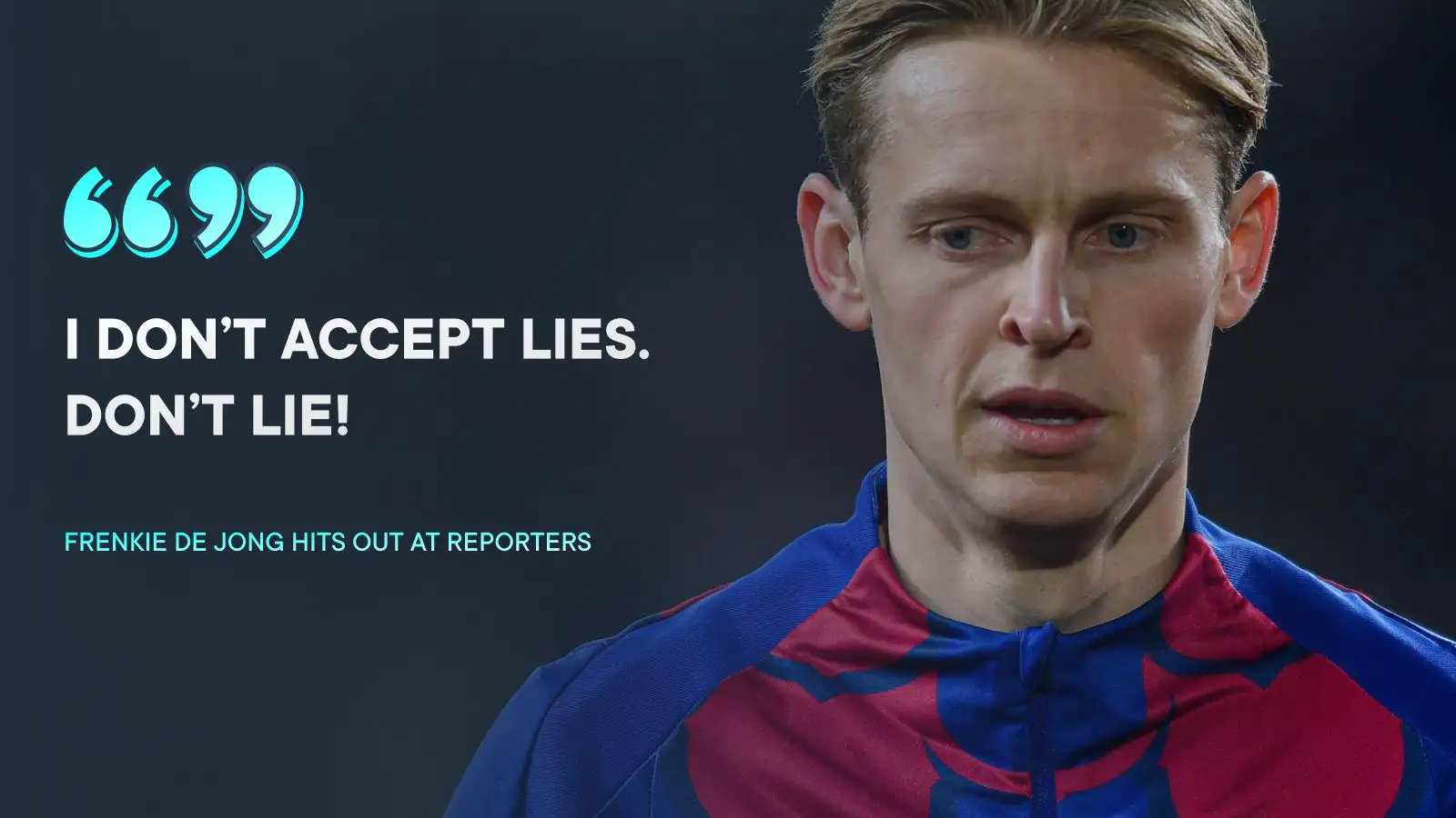 Man Utd, Tottenham target De Jong angry at 'lies' amid reports of 'offer' to join Premier League 1 Male Utd target De Jong