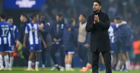 Arteta disappointed as Arsenal ‘lacked purpose’ and ‘gave the game away’ in Porto defeat